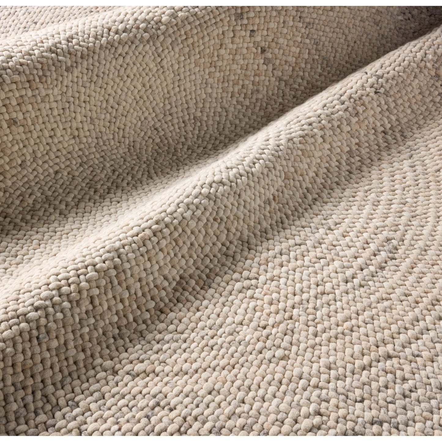 004 SI-2472926,SI-2472927,SI-2472928,SI-2472929,SI-2472930 | Closeup | Woven Radius WRS01 Rug by Jaipur Living in tan, beige. Made from 60% wool 35% cotton 5% polyester in a unique style.
