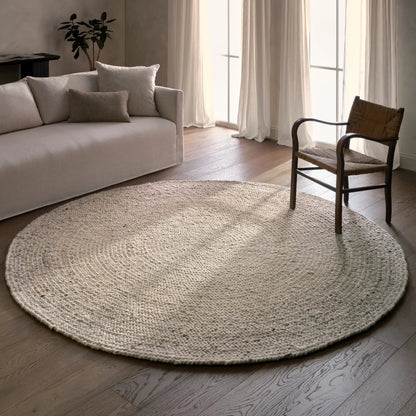 Woven Radius WRS01 Rug by Jaipur Living in tan, beige. Made from 60% wool 35% cotton 5% polyester in a unique style.