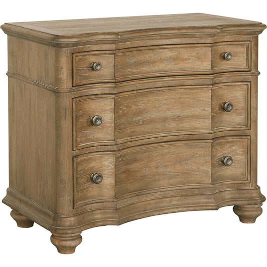 Weston Hills Bachelor's Chest by Pulaski Furniture in flax seed. Made from hardwood solids, hickory veneers in a traditional style.