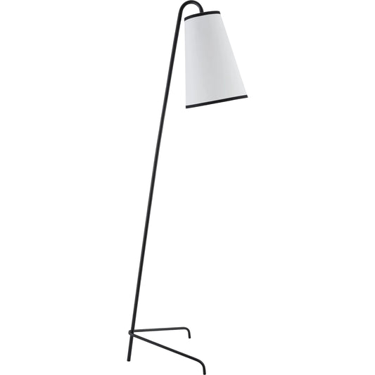 Witsand Floor Lamp by Surya in black. Made from iron, linen, polystyrene in a modern style.