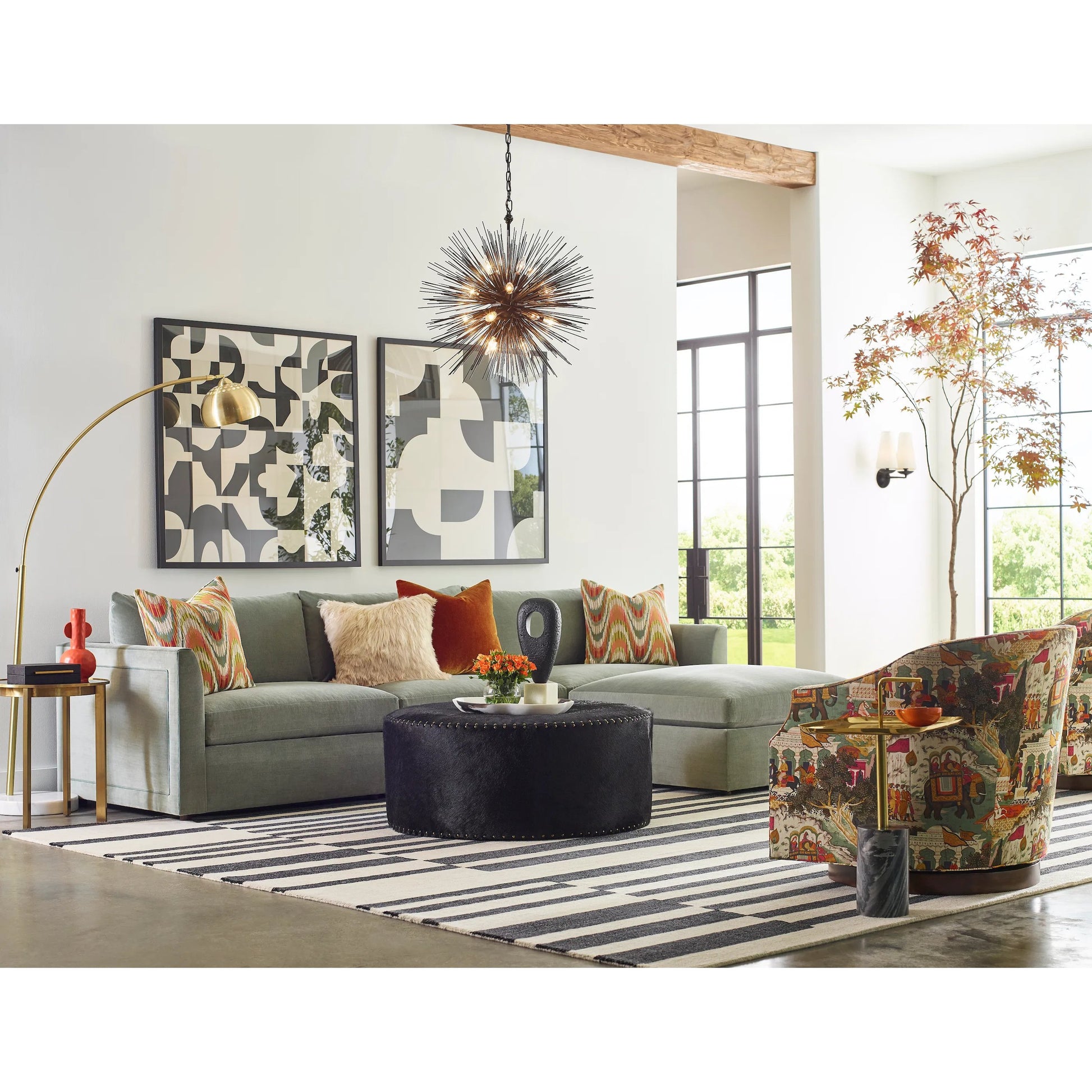 Maguire Transitional Rug - 8901F by Feizy in ivory, black. Made from wool, nylon in a unique style.