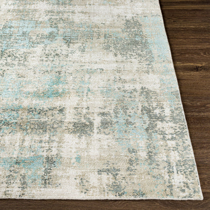 Wilson Rug - 26943 by Surya in light slate, light beige. Made from 60% wool, 40% viscose in a unique style.