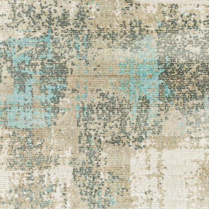 Wilson Rug - 26943 by Surya in light slate, light beige. Made from 60% wool, 40% viscose in a unique style.