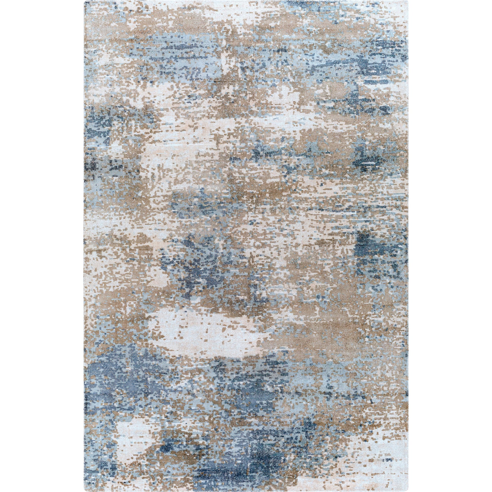 Wilson Rug - 26944 by Surya in light beige, beige, dark blue, blue. Made from 60% wool, 40% viscose in a unique style.