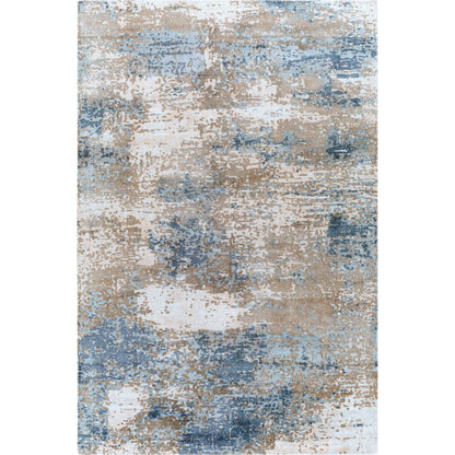 Wilson Rug - 26944 by Surya in light beige, beige, dark blue, blue. Made from 60% wool, 40% viscose in a unique style.