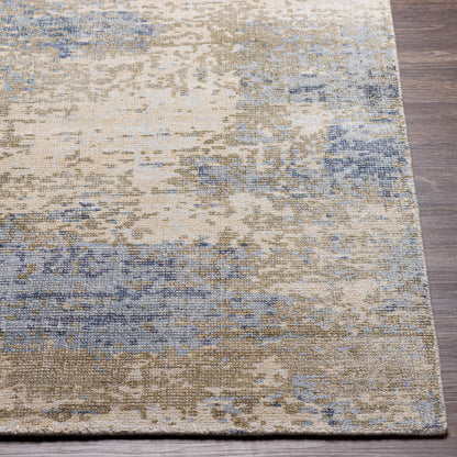 Wilson Rug - 26944 by Surya in light beige, beige, dark blue, blue. Made from 60% wool, 40% viscose in a unique style.