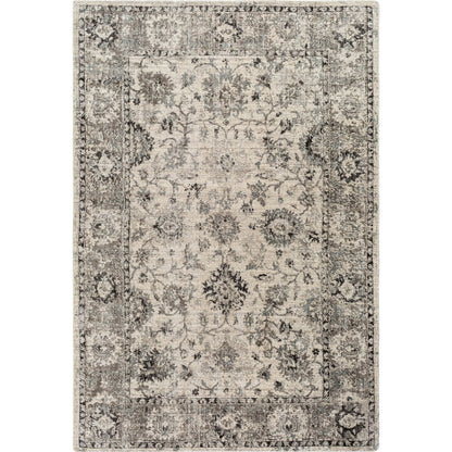 Wilson Rug - 30243 by Surya in charcoal, medium gray, gray, light gray, oatmeal, black. Made from unique in a unique style.