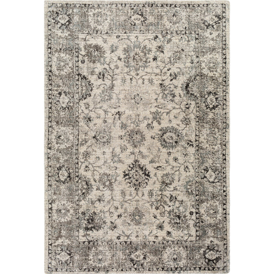 Wilson Rug - 30243 by Surya in charcoal, medium gray. Made from unique in a unique style.