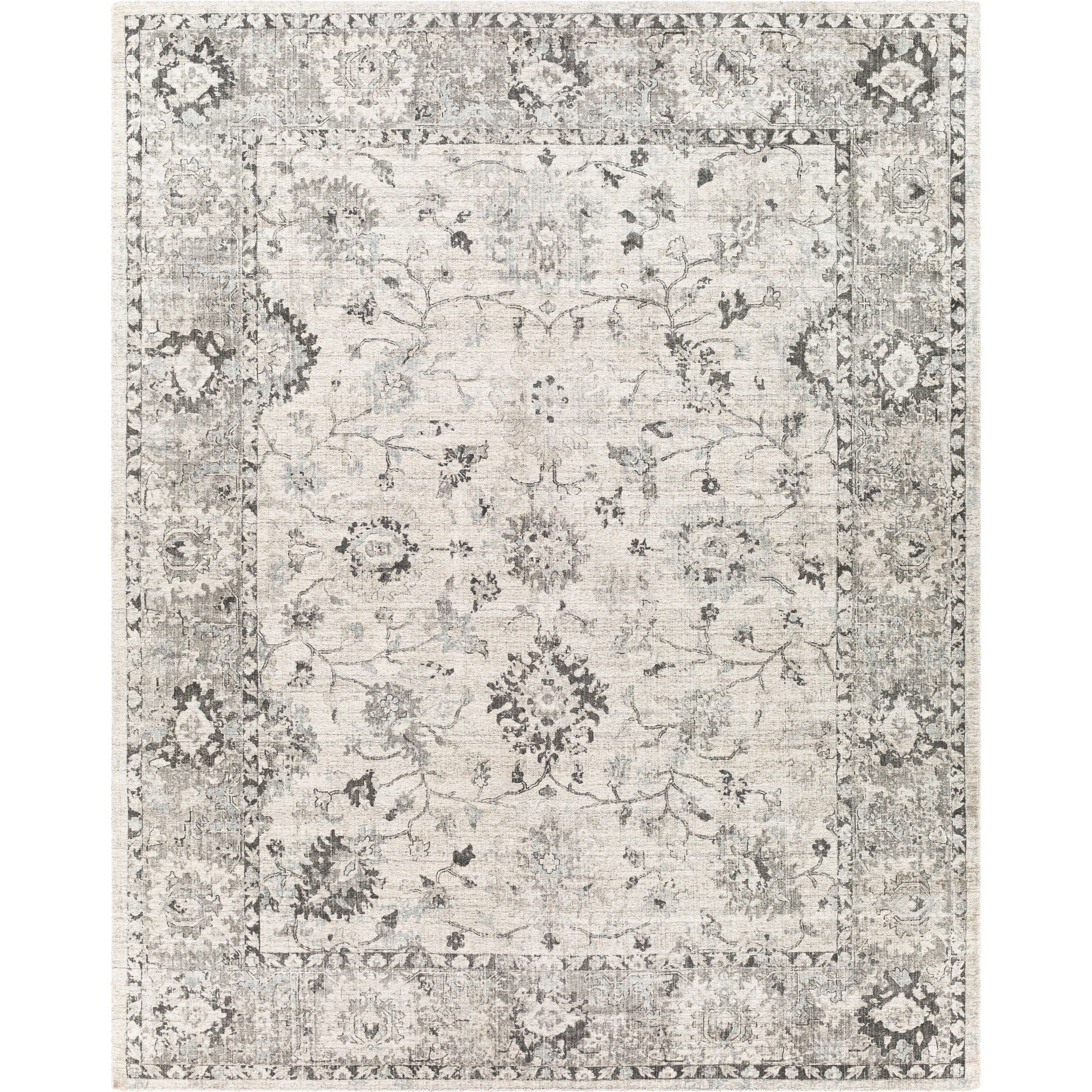 Wilson Rug - 30243 by Surya in charcoal, medium gray, gray, light gray, oatmeal, black. Made from unique in a unique style.