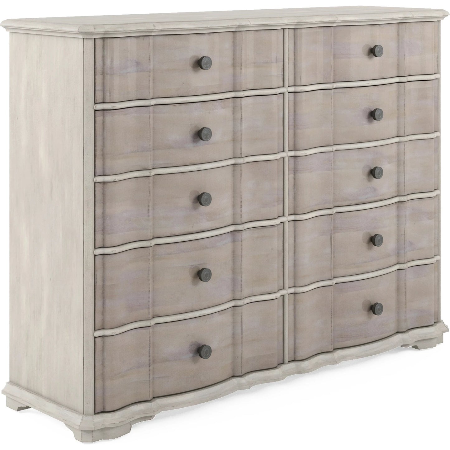 001 SI-2155734 | Primary Silo | Alcove Master Chest by A.R.T. Furniture in belgian ivory, washed maple. Made from acacia solids, maple veneers, metal in a modern style.