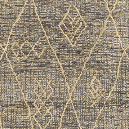 Watford Rug - 27258 by Surya in charcoal, tan. Made from 60% jute, 40% wool in a unique style.