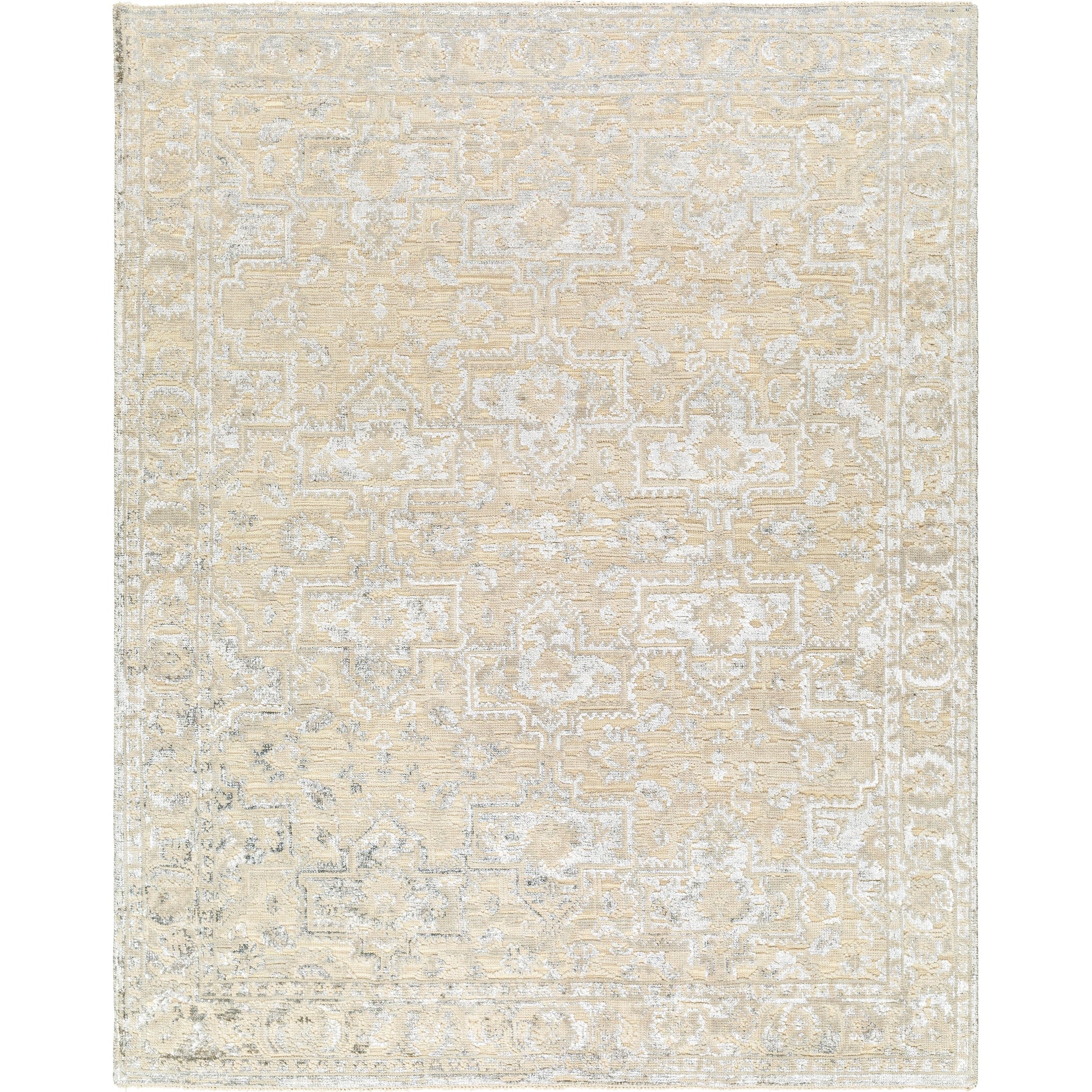 Waterloo WTL-2300 Rug by Surya in light gray, ivory. Made from main: 65% wool, main: 35% viscose in a unique style.