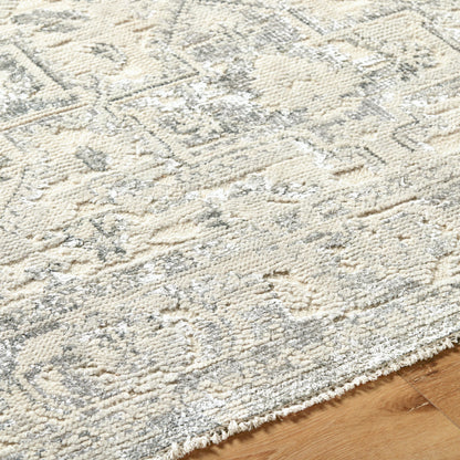 Waterloo WTL-2300 Rug by Surya in light gray, ivory. Made from main: 65% wool, main: 35% viscose in a unique style.
