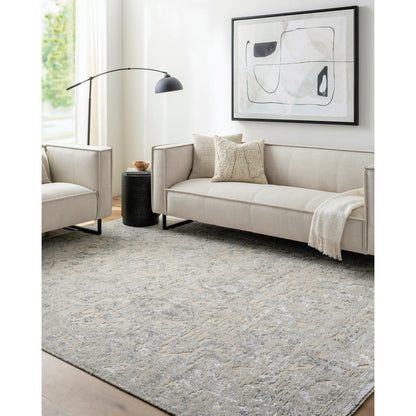 Waterloo WTL-2300 Rug by Surya in light gray, ivory. Made from main: 65% wool, main: 35% viscose in a unique style.