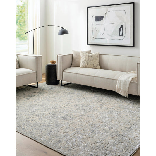Waterloo Rug - 30940 by Surya in light grey, light silver, warm grey. Made from main: 65% wool, main: 35% viscose in a unique style.