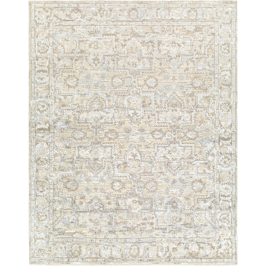 Waterloo Rug - 30941 by Surya in light silver, light grey, ash, off-white. Made from main: 65% wool, main: 35% viscose in a unique style.