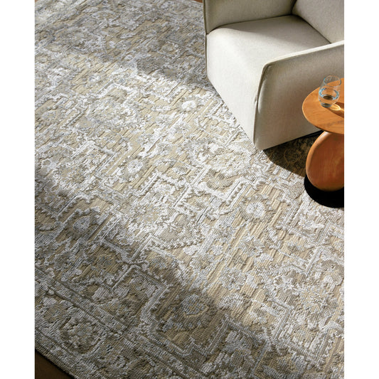 Waterloo Rug - 30941 by Surya in light silver, light grey, ash, off-white. Made from main: 65% wool, main: 35% viscose in a unique style.