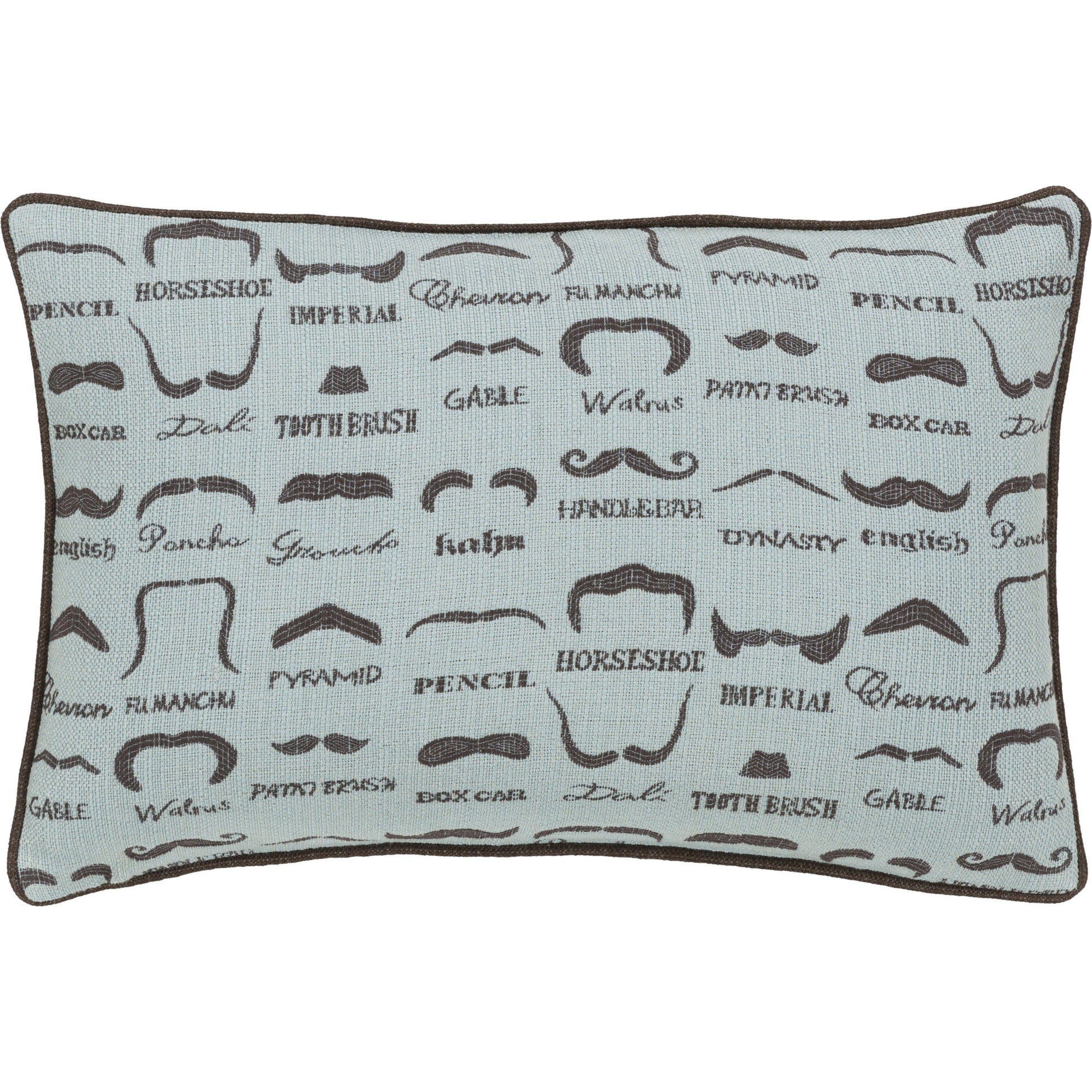 Wax That Stache Indoor/Outdoor Pillow by Surya. Made from unique in a modern style.