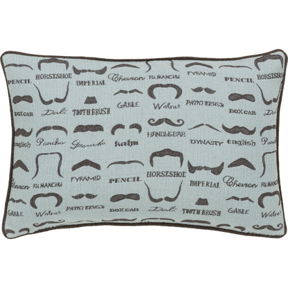 Wax That Stache Indoor/Outdoor Pillow by Surya. Made from unique in a modern style.