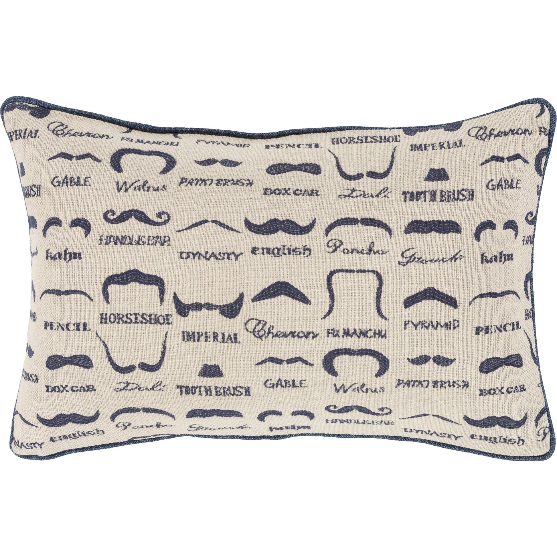 Wax That Stache Indoor/Outdoor Pillow by Surya. Made from unique in a modern style.