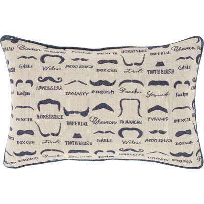 Wax That Stache Indoor/Outdoor Pillow by Surya. Made from unique in a modern style.