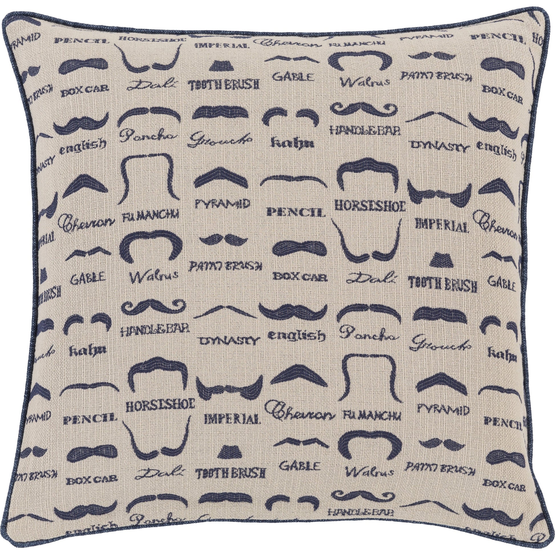 Wax That Stache Indoor/Outdoor Pillow by Surya. Made from unique in a modern style.