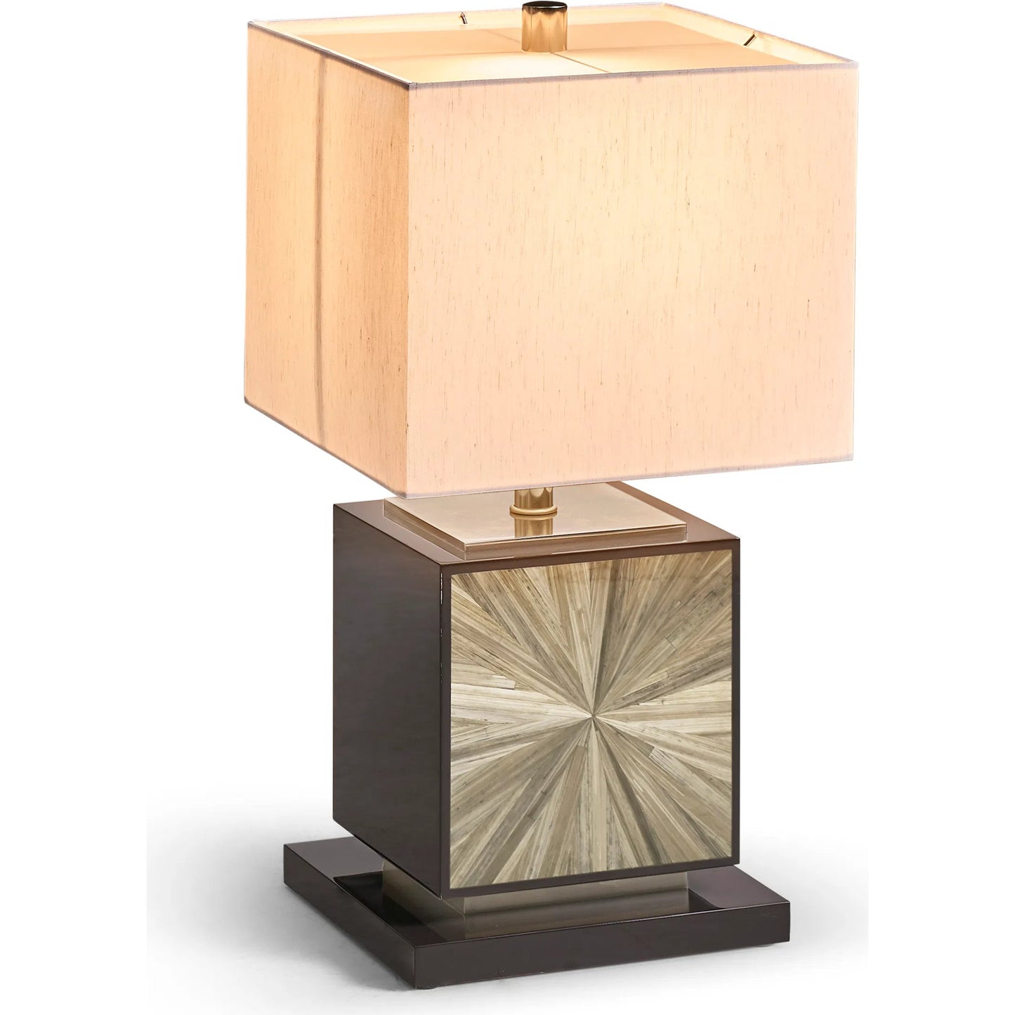 004 SI-2535769 | Additional Silo | Terra Cube Table Lamp by Jonathan Charles in natural straw. Made from main straw in a unique style.
