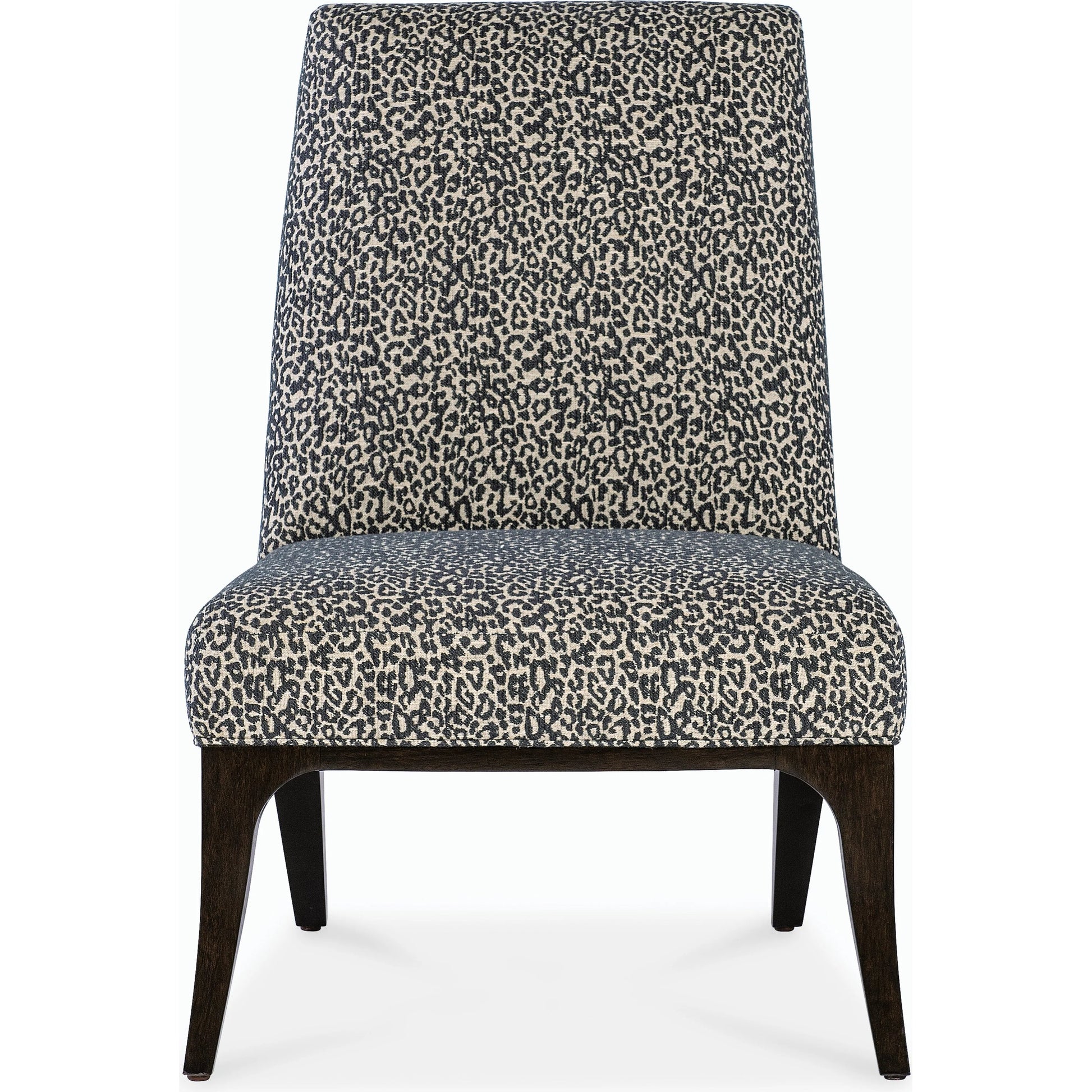 Bella Slipper Chair by Hooker Furniture in rich cathedral cherry. Made from fabric in a modern style.