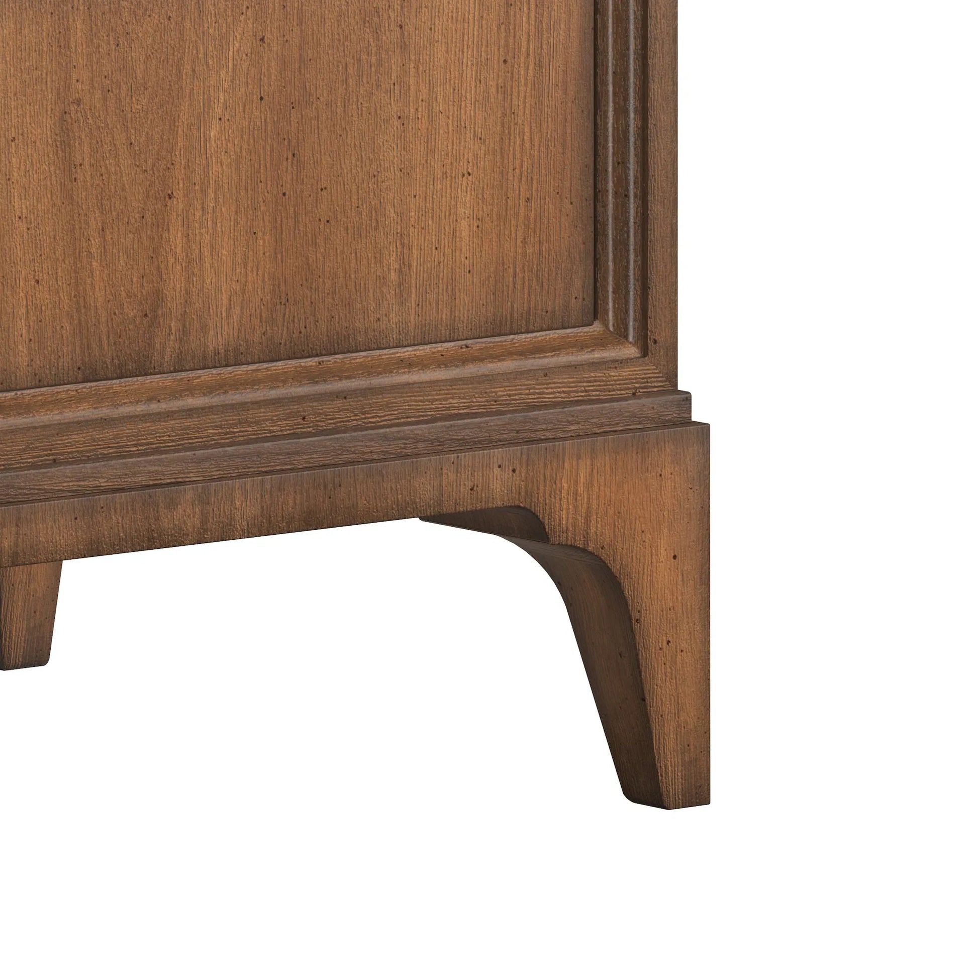Harbor 3 Drawer Nightstand by A.R.T. Furniture in lakeside sepia. Made from rubber wood solid, prima vera quarter cut, light figure veneer in a traditional style.