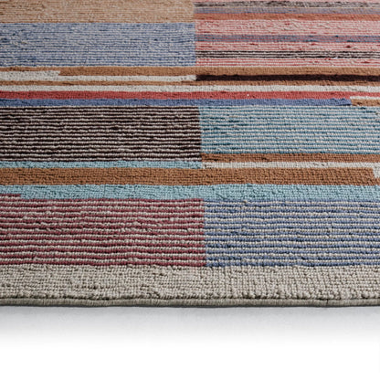 Woven Construct​ WVC01 Rug by Jaipur Living in multicolor, green. Made from 65% wool 35% cotton in a unique style.