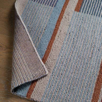 Woven Construct​ WVC01 Rug by Jaipur Living in multicolor, green. Made from 65% wool 35% cotton in a unique style.