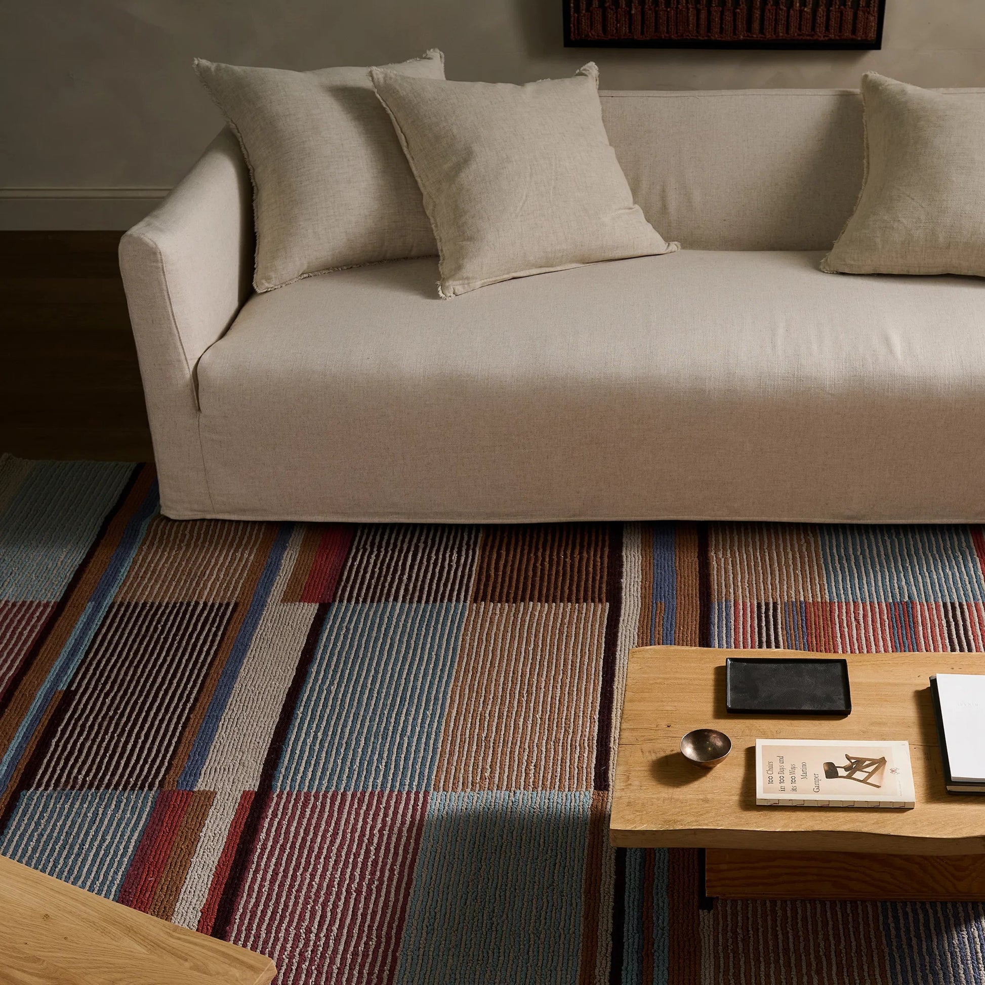 Woven Construct​ WVC01 Rug by Jaipur Living in multicolor, green. Made from 65% wool 35% cotton in a unique style.