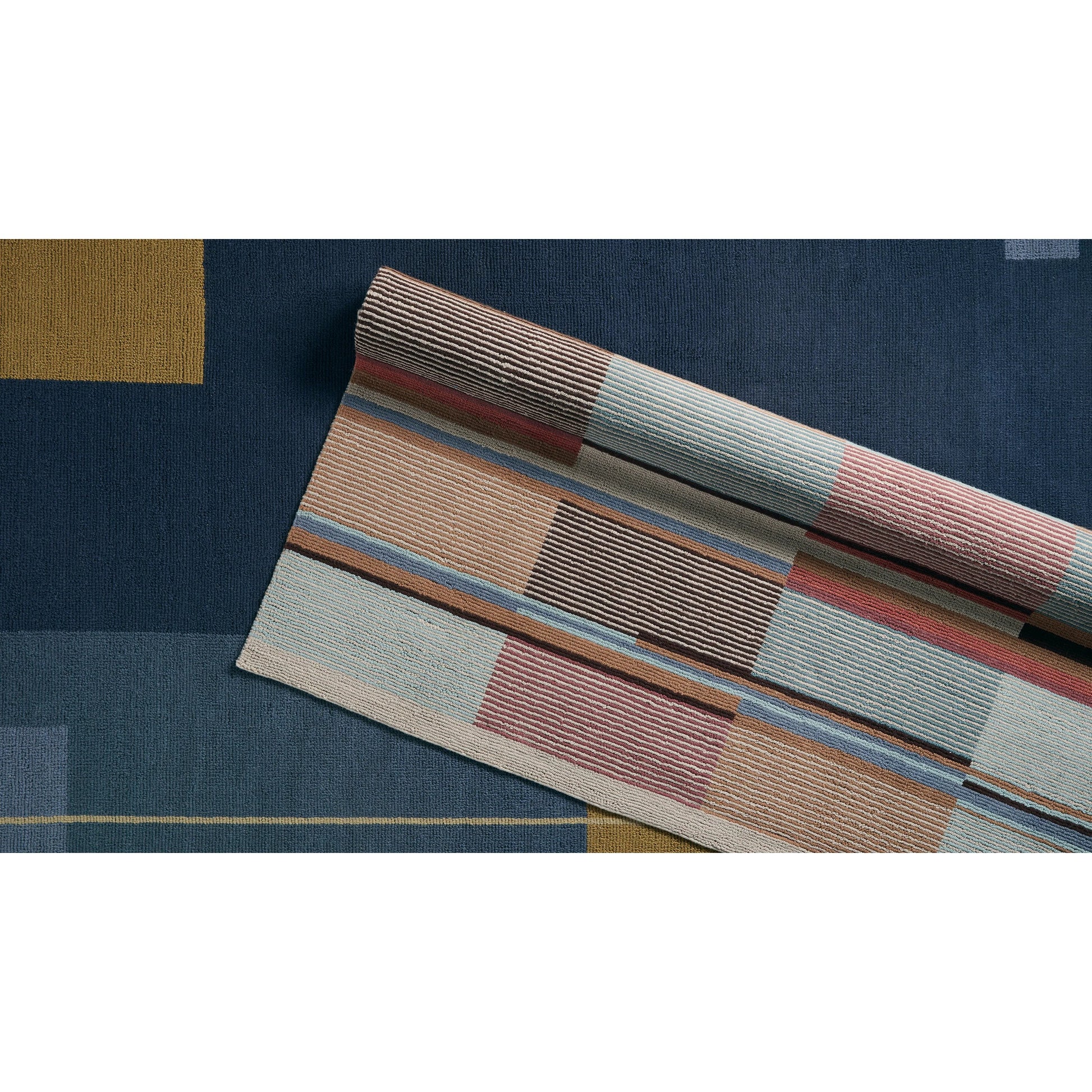 Woven Construct​ WVC01 Rug by Jaipur Living in multicolor, green. Made from 65% wool 35% cotton in a unique style.