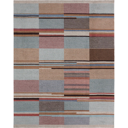 Woven Construct​ WVC01 Rug by Jaipur Living in multicolor, green. Made from 65% wool 35% cotton in a unique style.