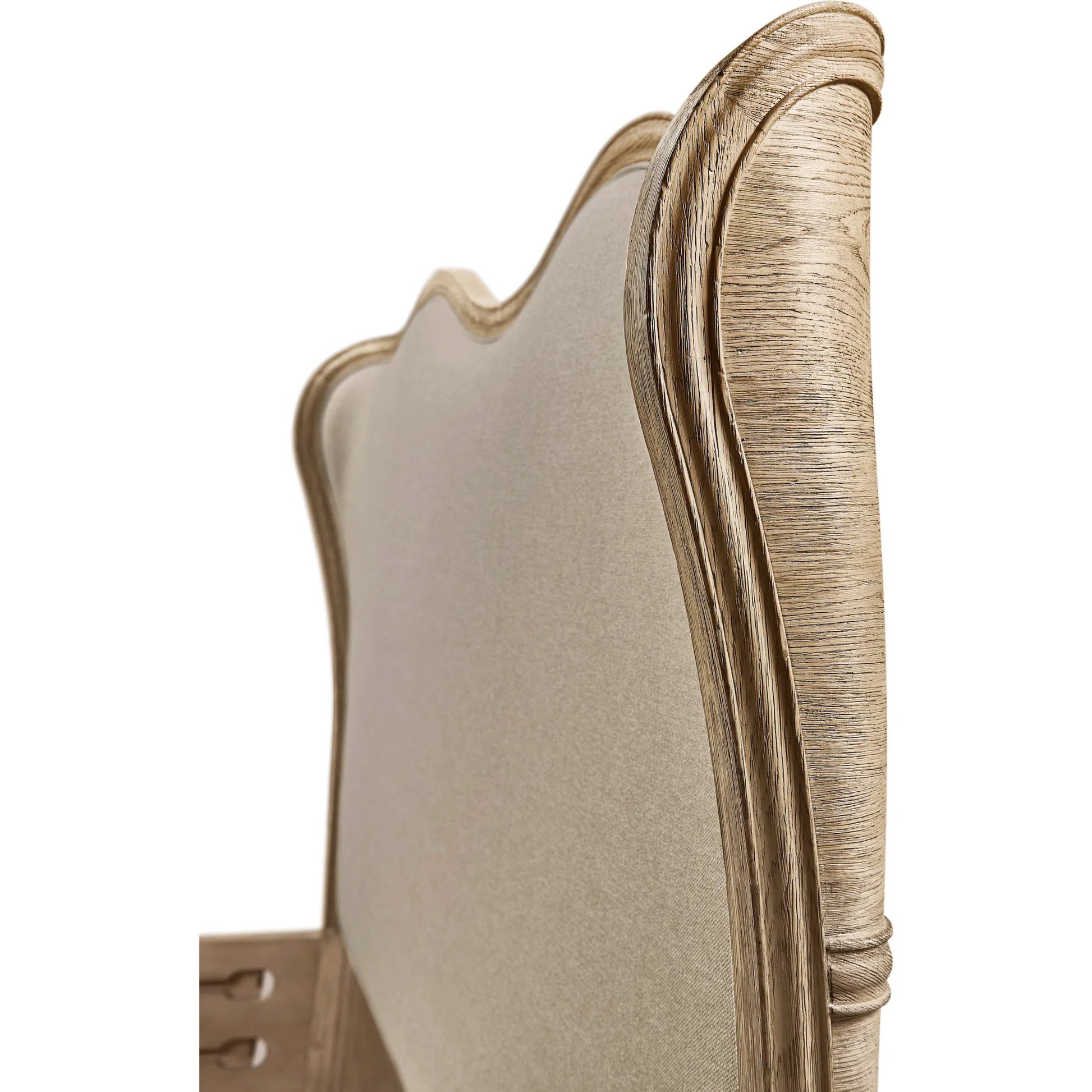 Echo Canyon Upholstered Bed by Jonathan Charles in faded oak. Made from oak, fabric in a unique style.