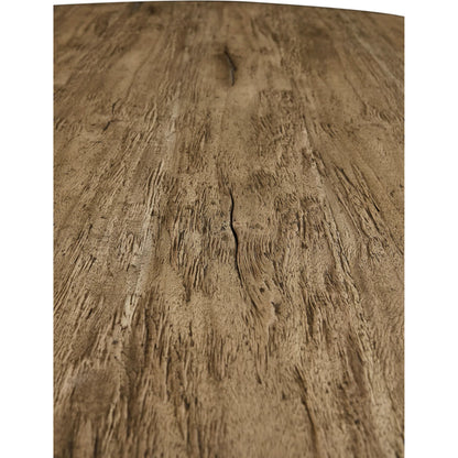60" Stone Ridge Round Dining Table by Jonathan Charles in tully light acacia. Made from acacia in a transitional style.