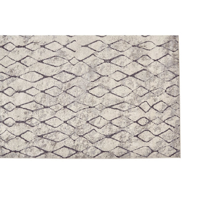 Kano Transitional Diamond Rug - 3872F by Feizy in ivory, gray, taupe. Made from polypropylene, polyester in a unique style.