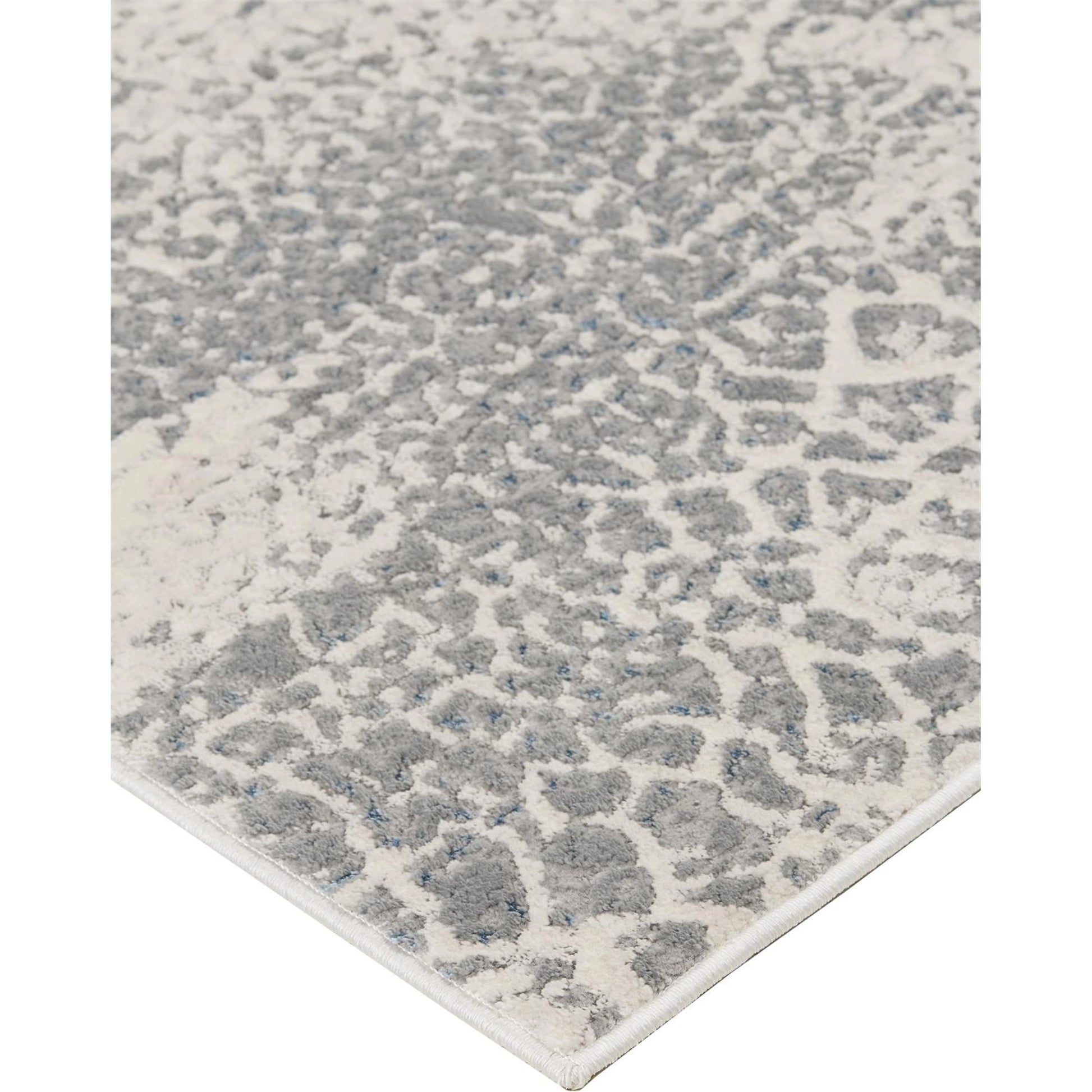 Azure Rug - 3401F by Feizy in gray, blue, ivory. Made from polyester, polypropylene in a unique style.