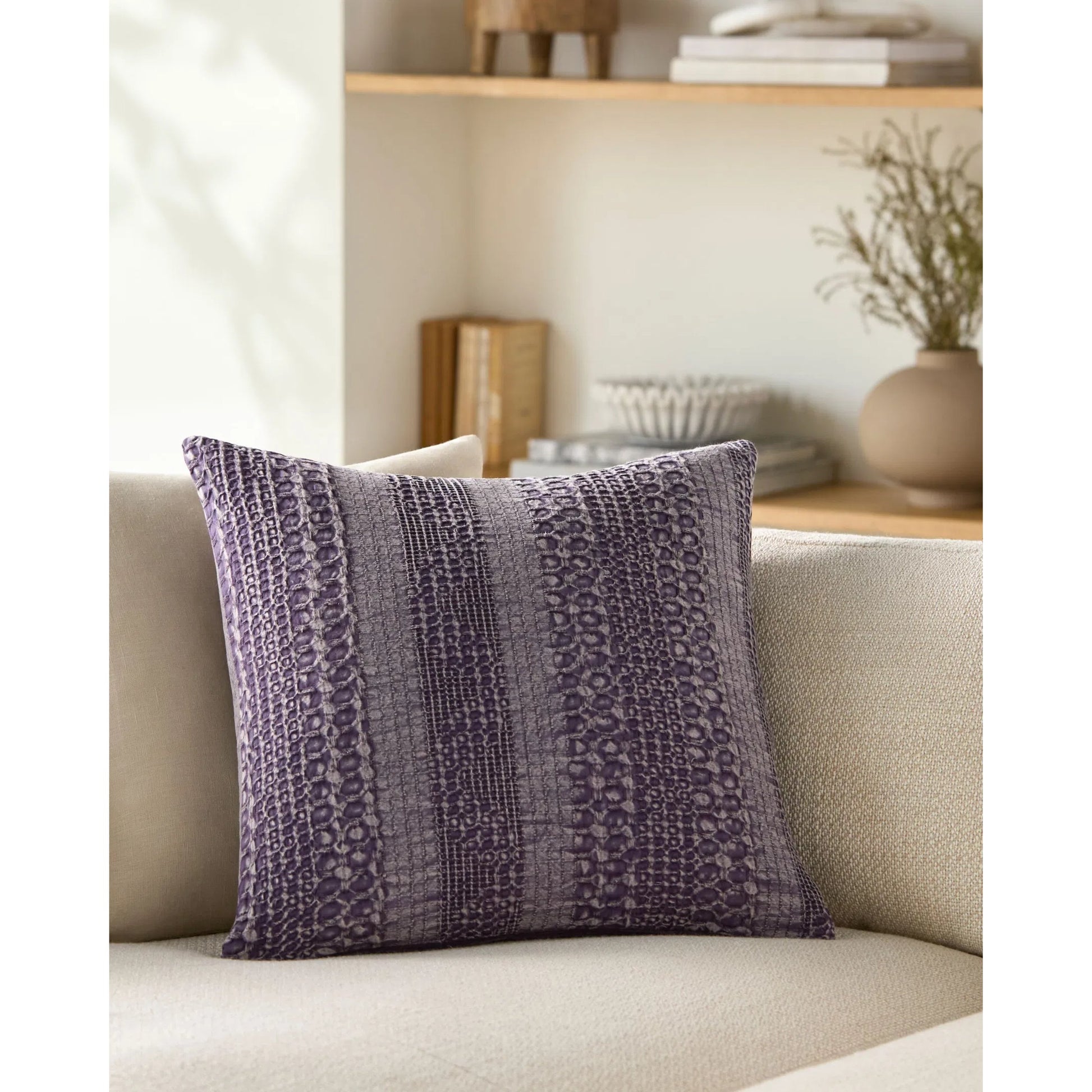 Washed Waffle Pillow - 20091 by Surya. Made from 100% cotton in a unique style.