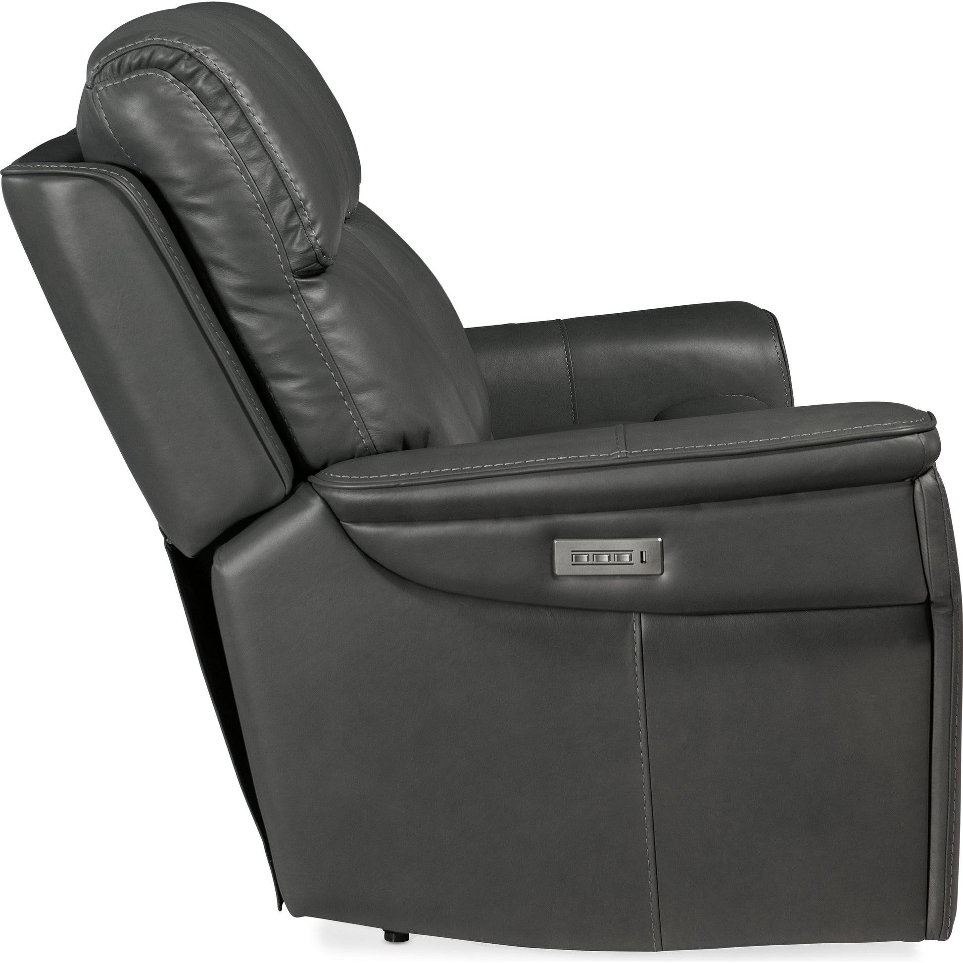 Lyra Zero Gravity Power Loveseat by Hooker Furniture. Made from leather in a traditional style.