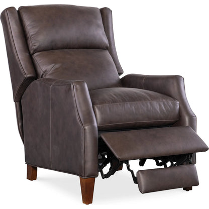 Thomas Recliner by Bradington-Young by Hooker Furniture. Made from leather in a unique style.