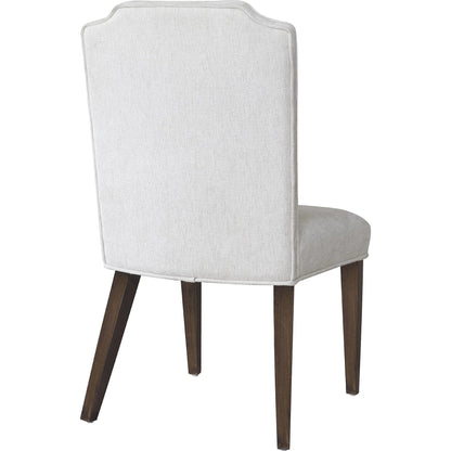 Asher Park Upholstered Side Chair by Pulaski Furniture in cloud, piano brown. Made from rubberwood solids in a unique style.