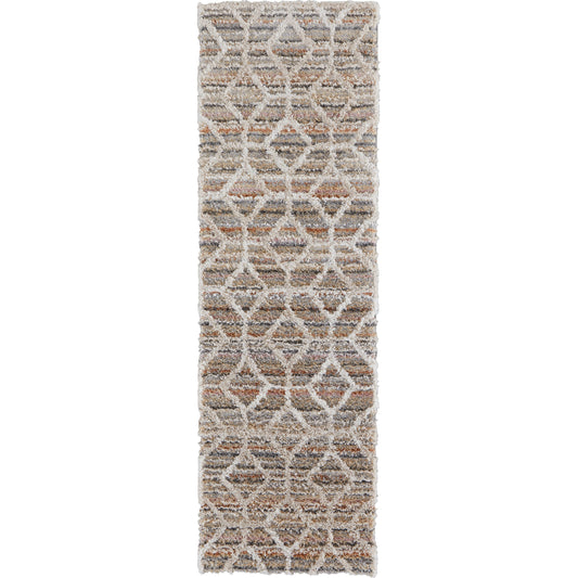 Mynka Transitional Diamond Rug - 39ICF by Feizy. Made from polyester in a unique style.