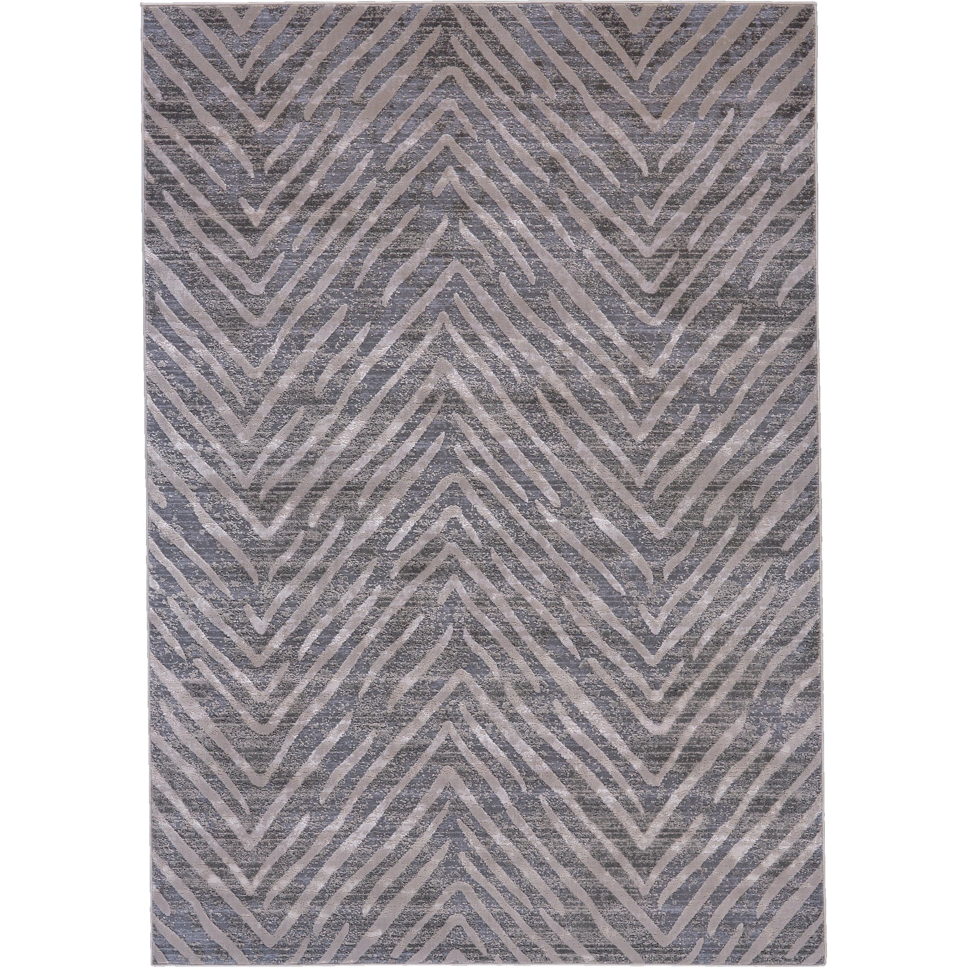 Waldor Herringbone Rug - 3968F by Feizy in gray. Made from polypropylene, polyester in a unique style.