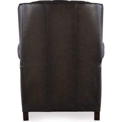 Palmer Press Back Recliner by Hooker Furniture in dark wood. Made from unique in a traditional style.