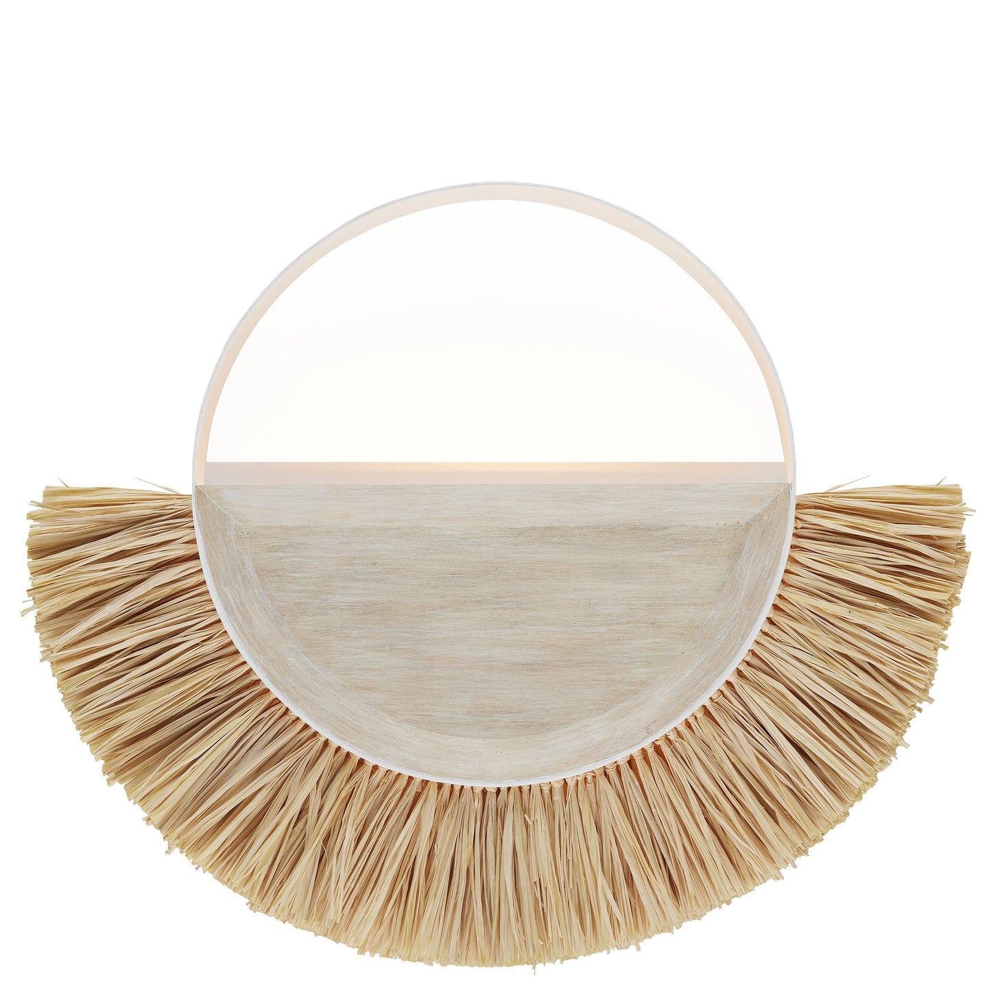 001 SI-1924177 | Primary Silo | Seychelles Wall Sconce by Currey and Company in sugar white, sandstone, natural. Made from wrought iron, wood, raffia in a coastal style.