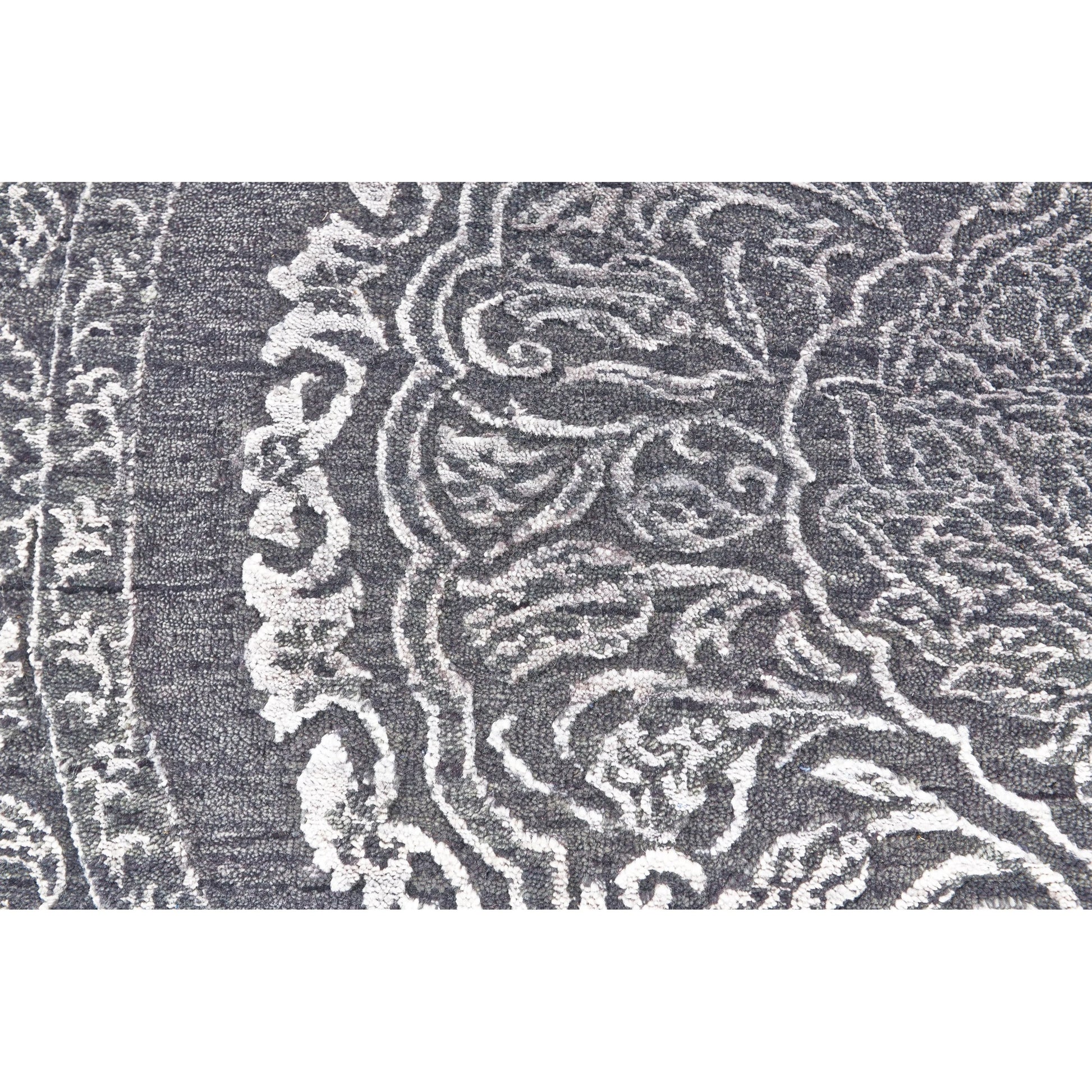 Alford Eyelash Wool Rug - 7075F by Feizy. Made from wool, viscose in a unique style.