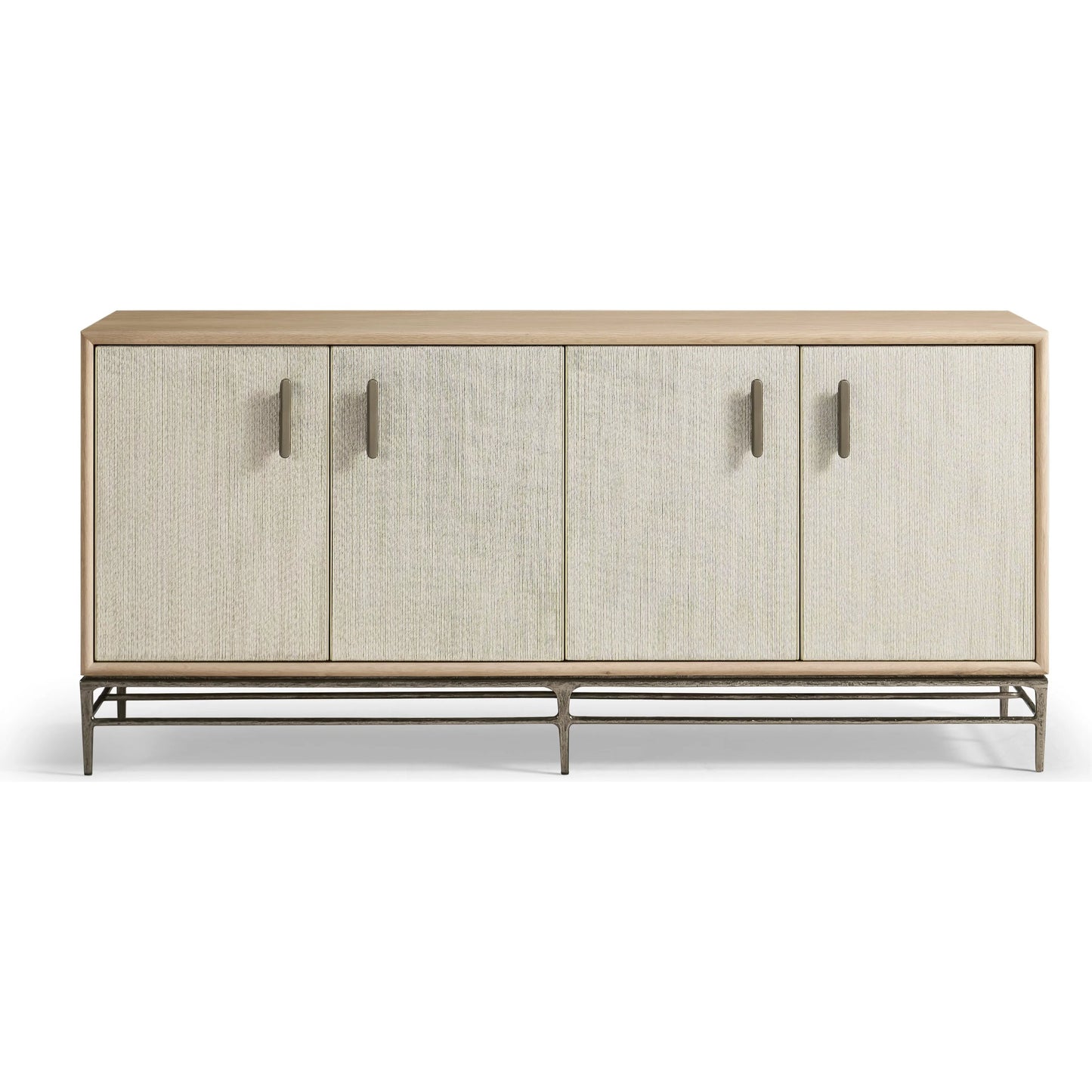 002 SI-2535710 | Additional Silo | Clapotis Entertainment Console by Jonathan Charles in whitewash cord. Made from main rope in a unique style.