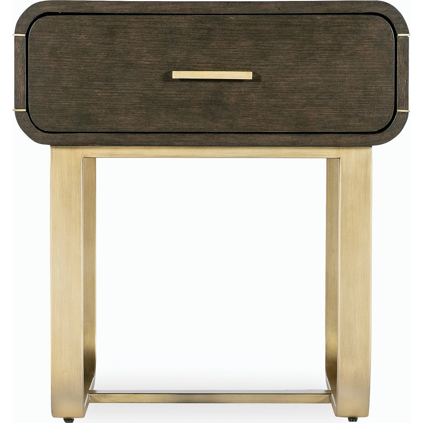 002 SI-2185833 | Additional Silo | Commerce & Market Metropolitan End Table by Hooker Furniture in dark wood and dark wood finish. Made from oak veneers, metal tube and sheet metal in a modern style.