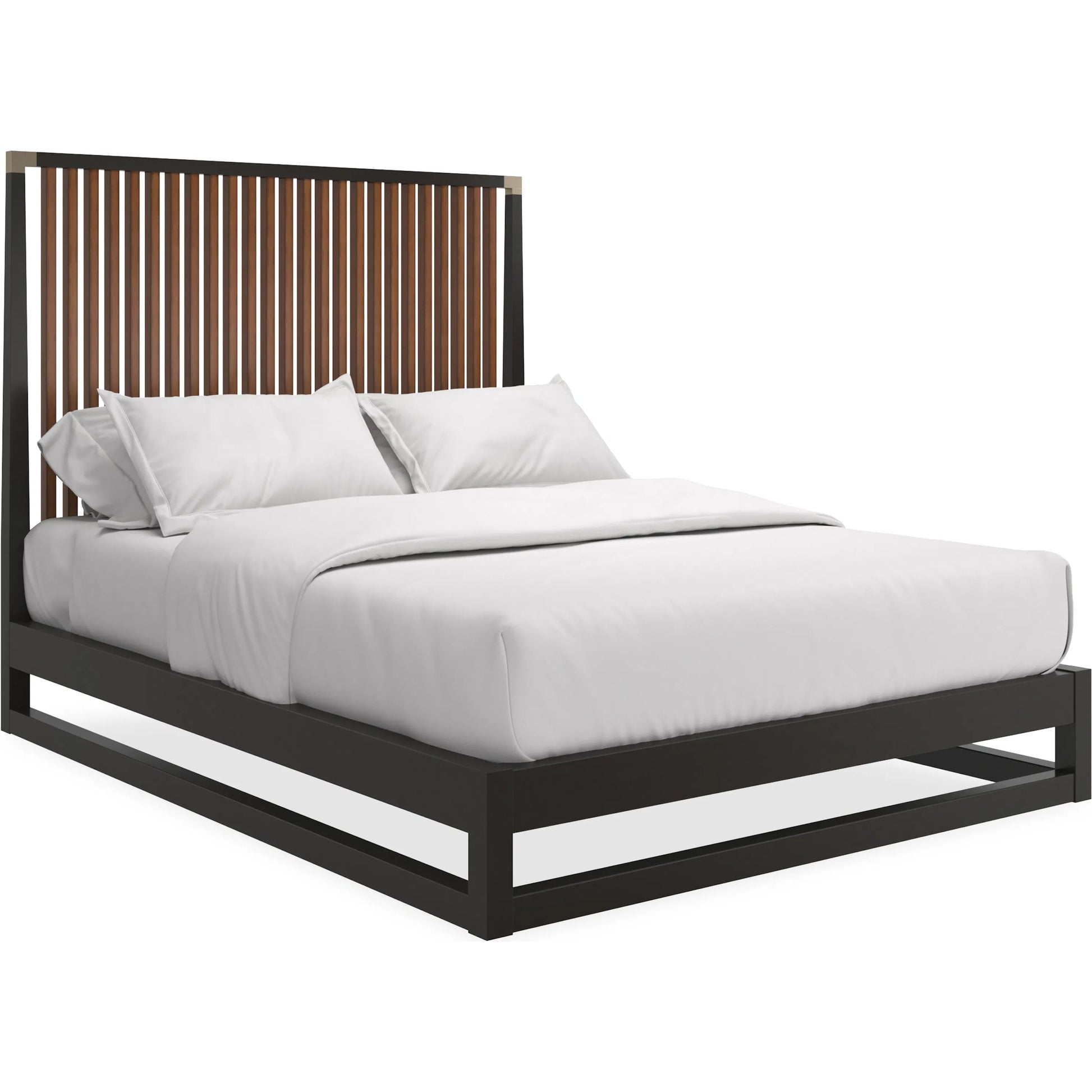 Pinstripe Slatted Bed by Caracole. Made from unique in a transitional style.